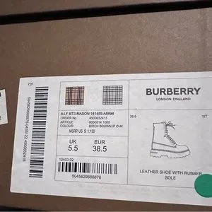 Burberry Shoes Burberry Mason Check Coated Canvas Platform